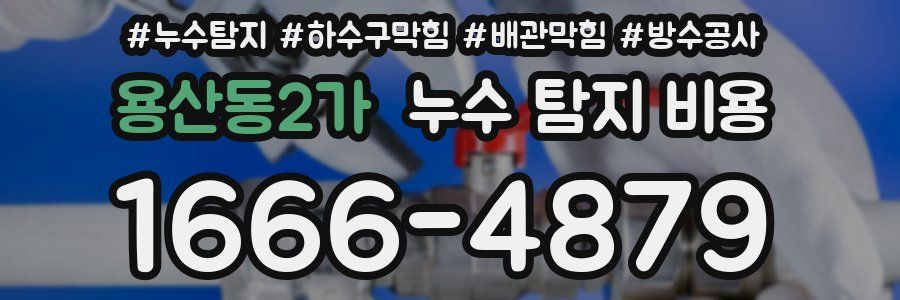 용산동2가 누수 탐지 비용