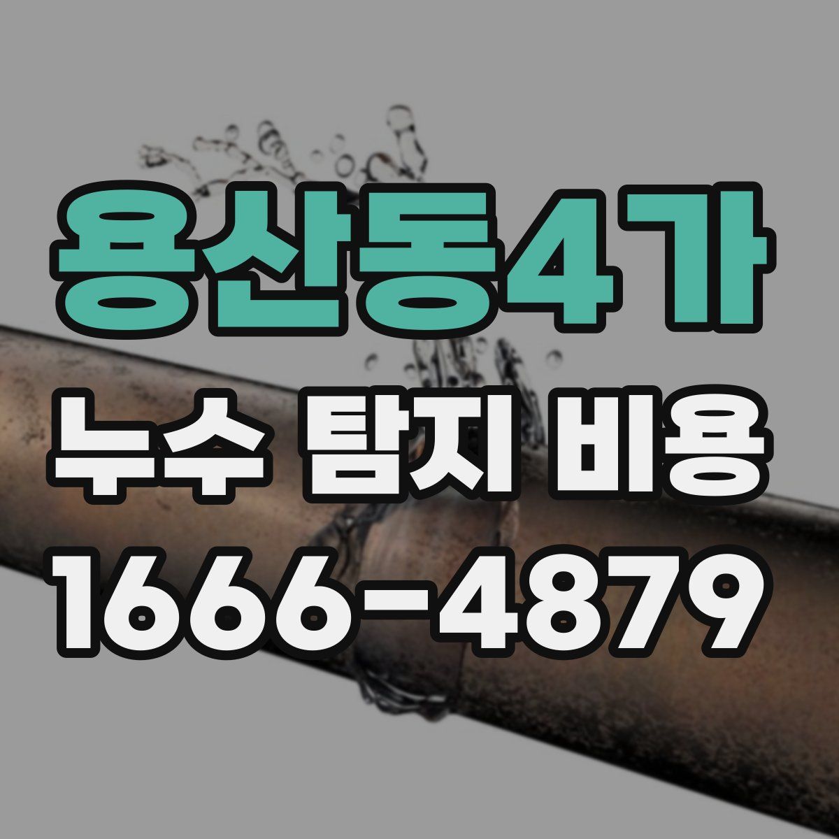 용산동4가 누수 탐지 비용