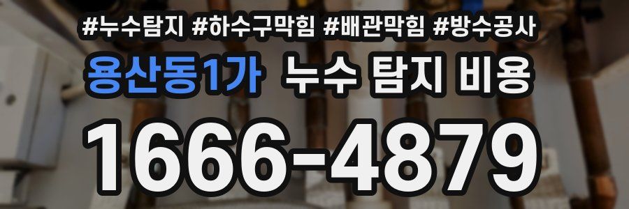 용산동1가 누수 탐지 비용