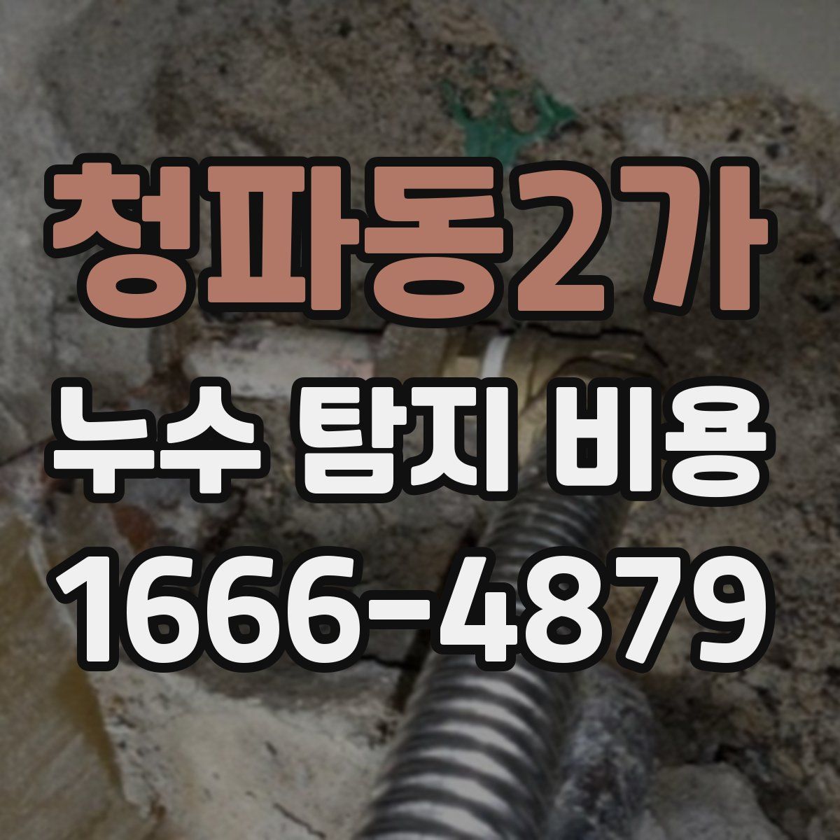 청파동2가 누수 탐지 비용