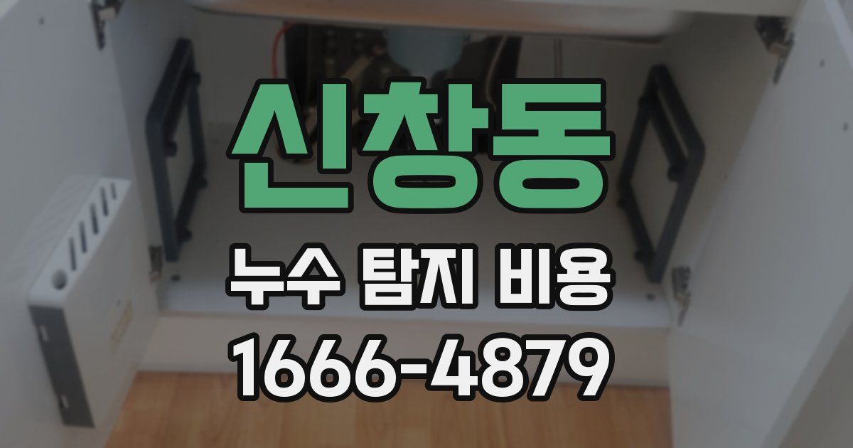신창동 누수 탐지 비용