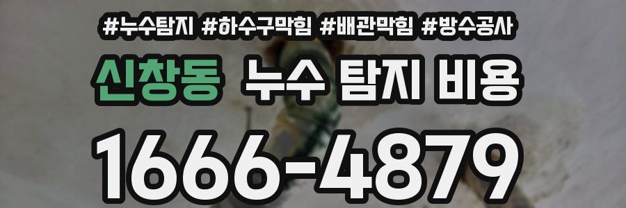 신창동 누수 탐지 비용