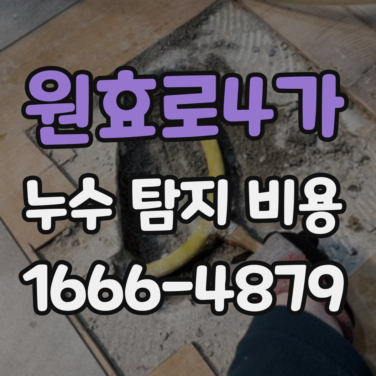 원효로4가 누수 탐지 비용