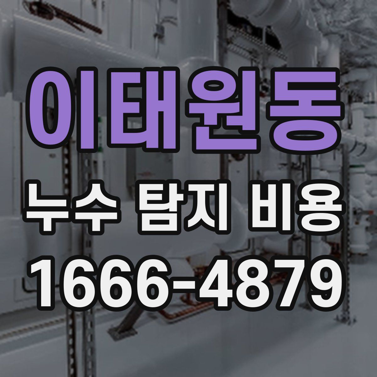 이태원동 누수 탐지 비용