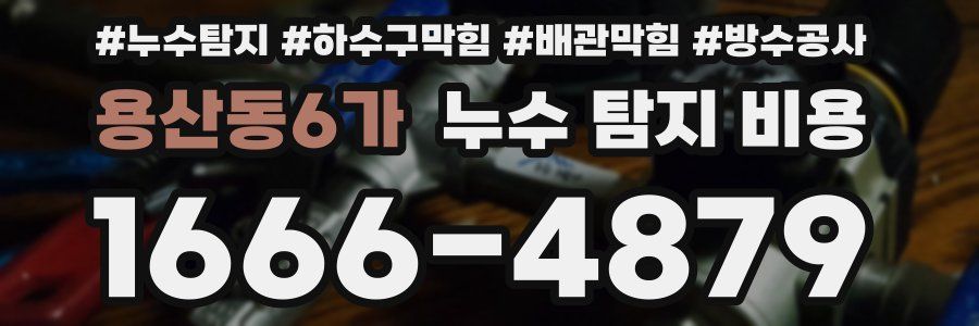 용산동6가 누수 탐지 비용