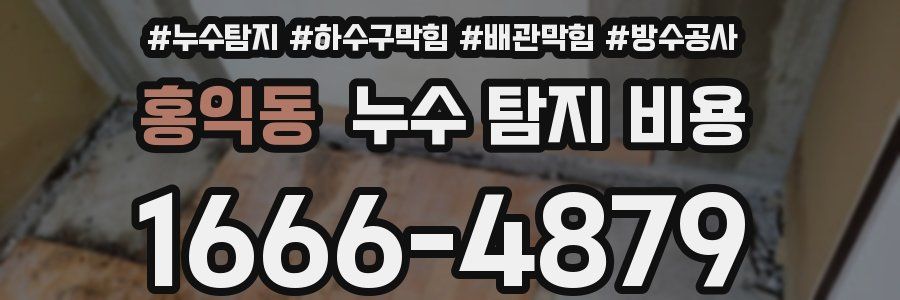 홍익동 누수 탐지 비용