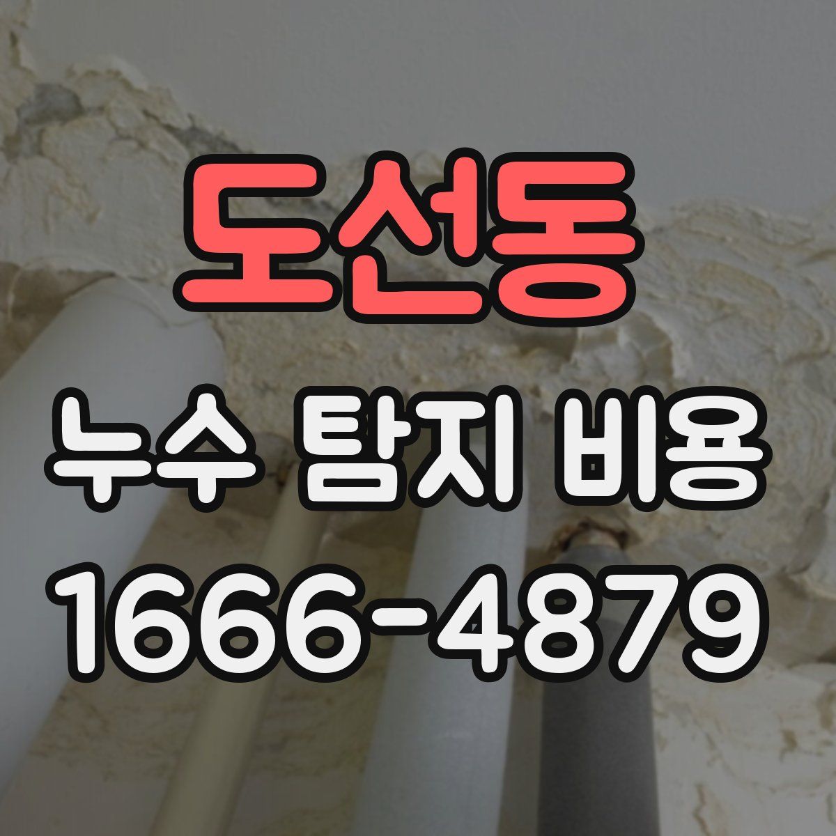 도선동 누수 탐지 비용