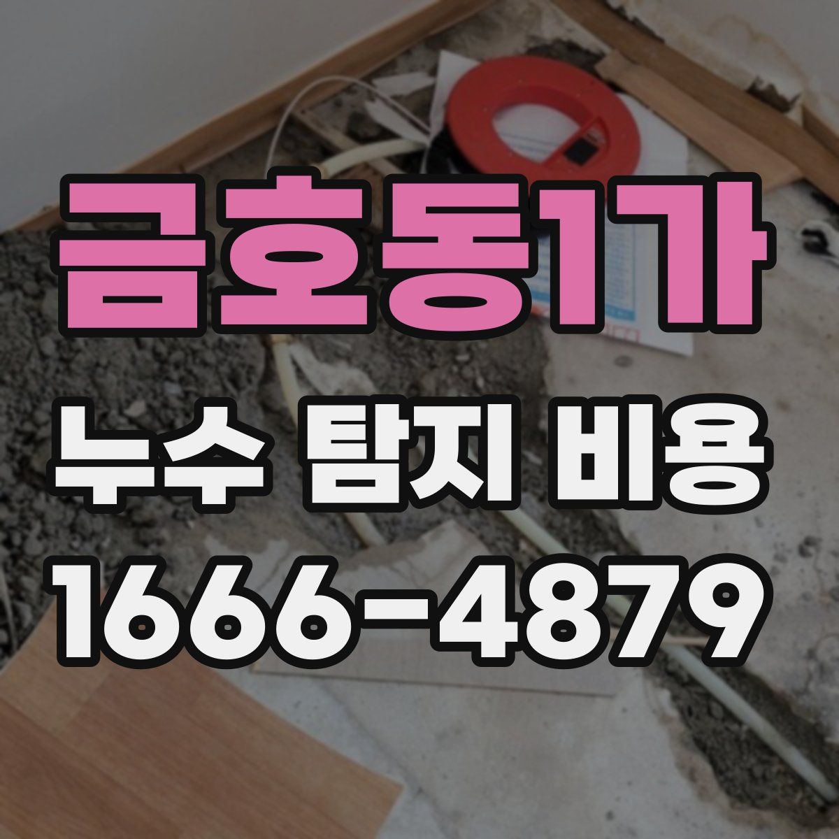 금호동1가 누수 탐지 비용