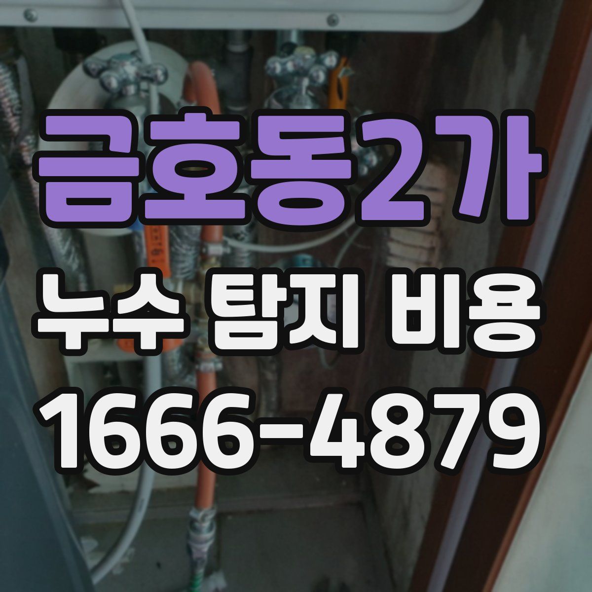 금호동2가 누수 탐지 비용