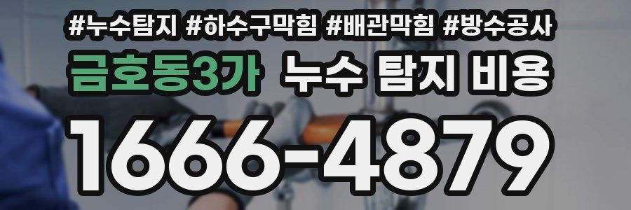 금호동3가 누수 탐지 비용