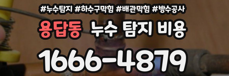 용답동 누수 탐지 비용