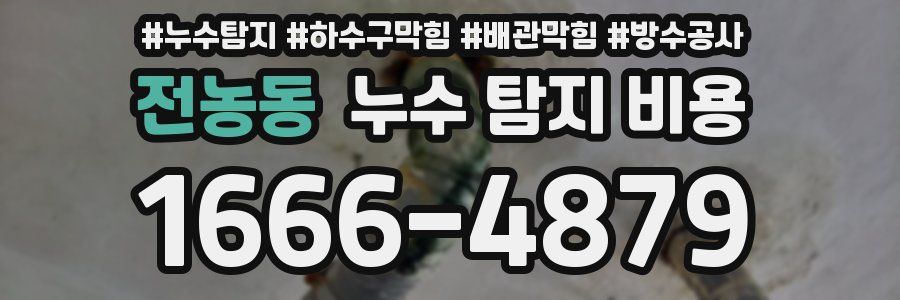 전농동 누수 탐지 비용
