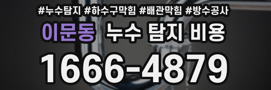 이문동 누수 탐지 비용