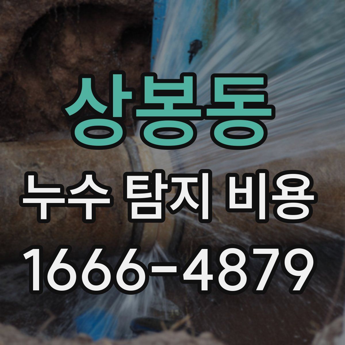 상봉동 누수 탐지 비용