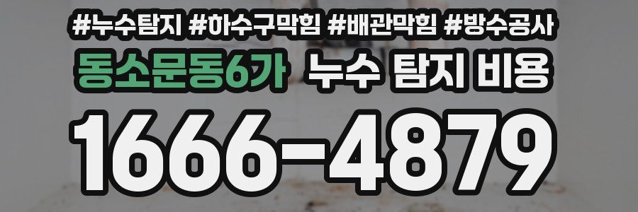 동소문동6가 누수 탐지 비용