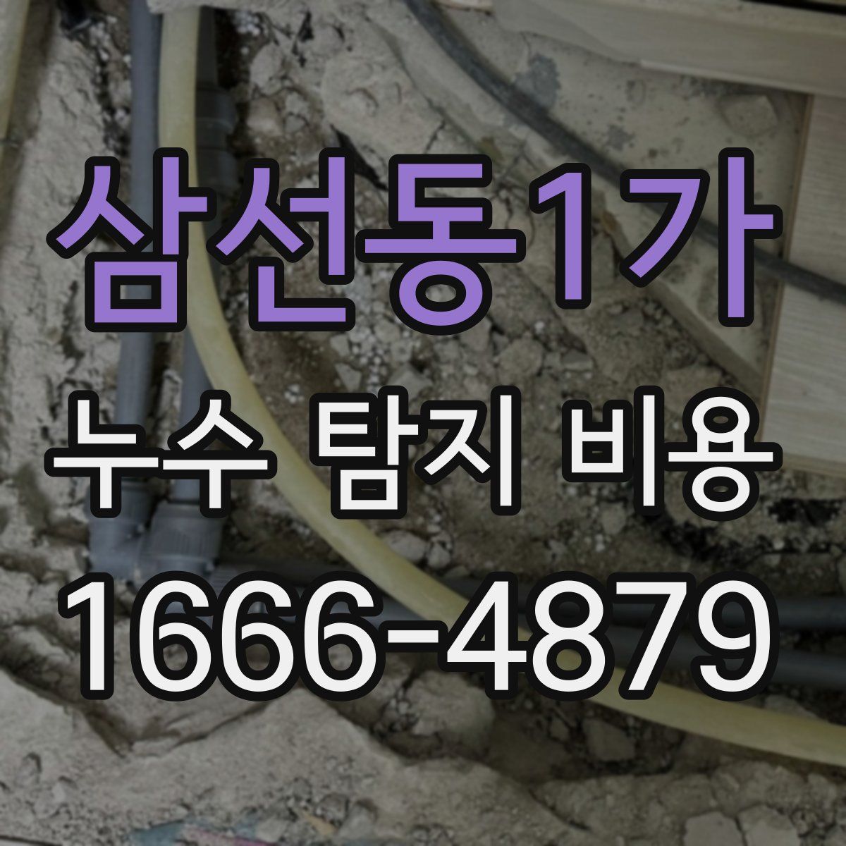 삼선동1가 누수 탐지 비용