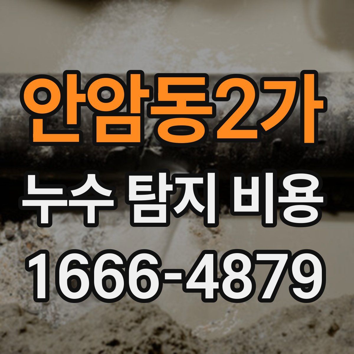 안암동2가 누수 탐지 비용