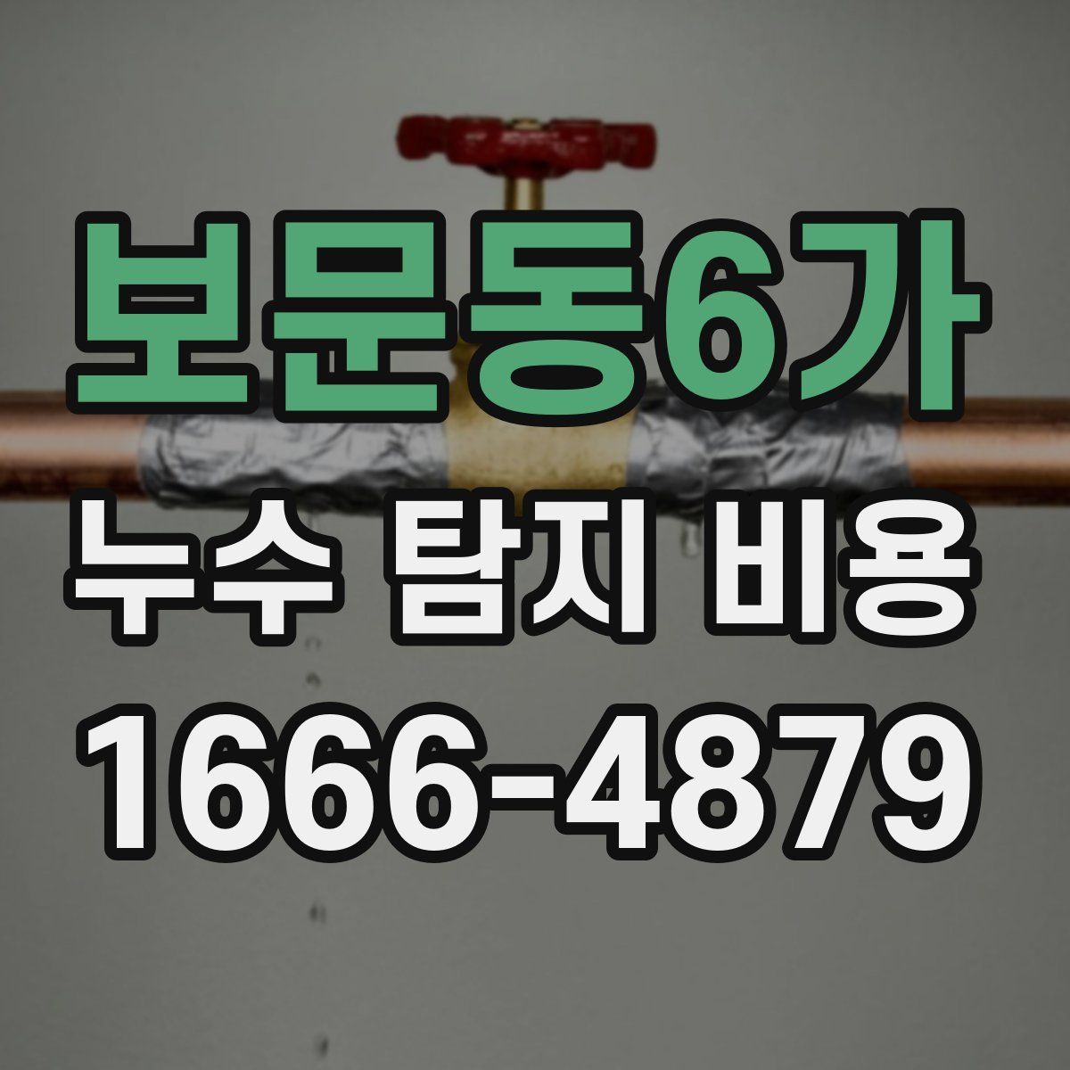 보문동6가 누수 탐지 비용