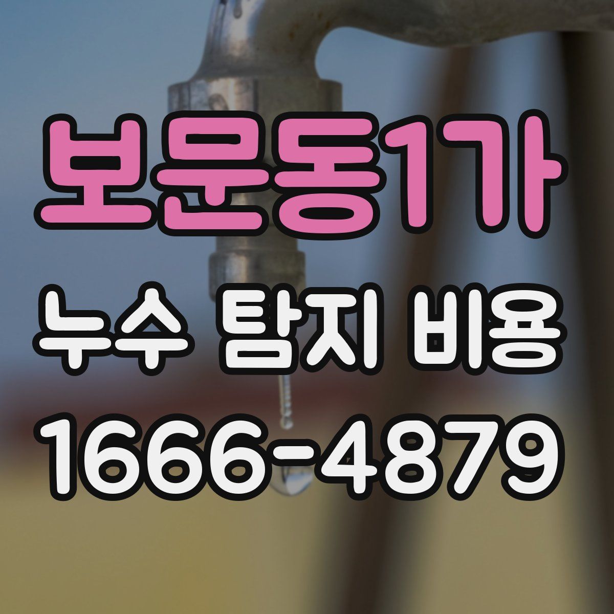 보문동1가 누수 탐지 비용