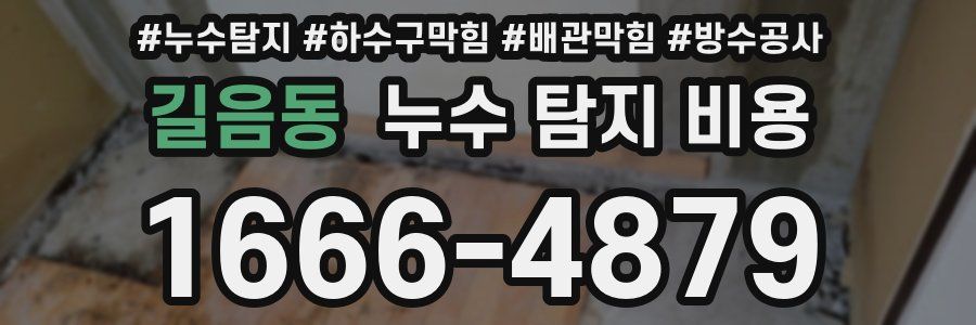 길음동 누수 탐지 비용