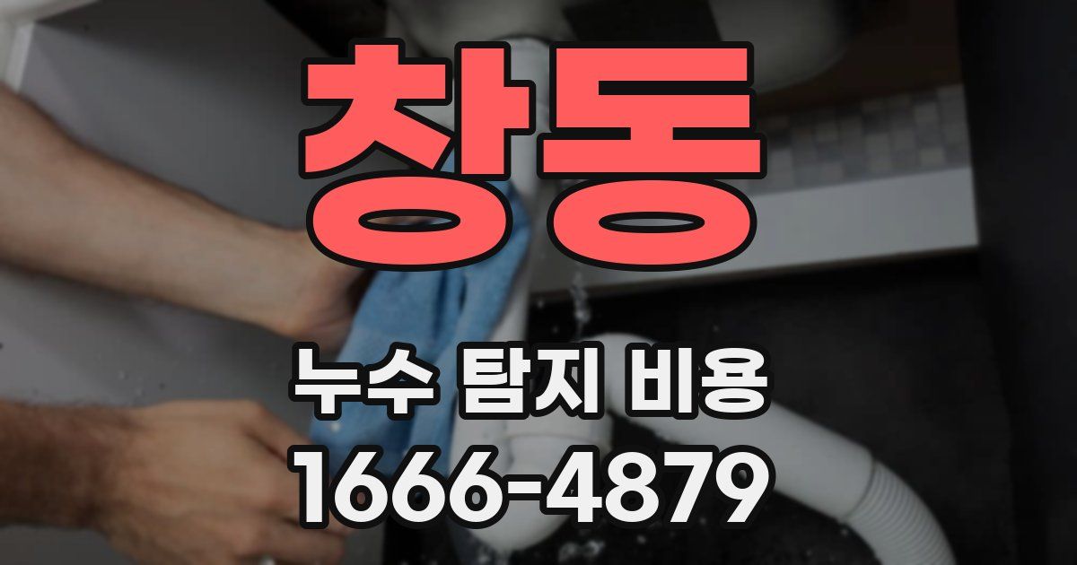 창동 누수 탐지 비용