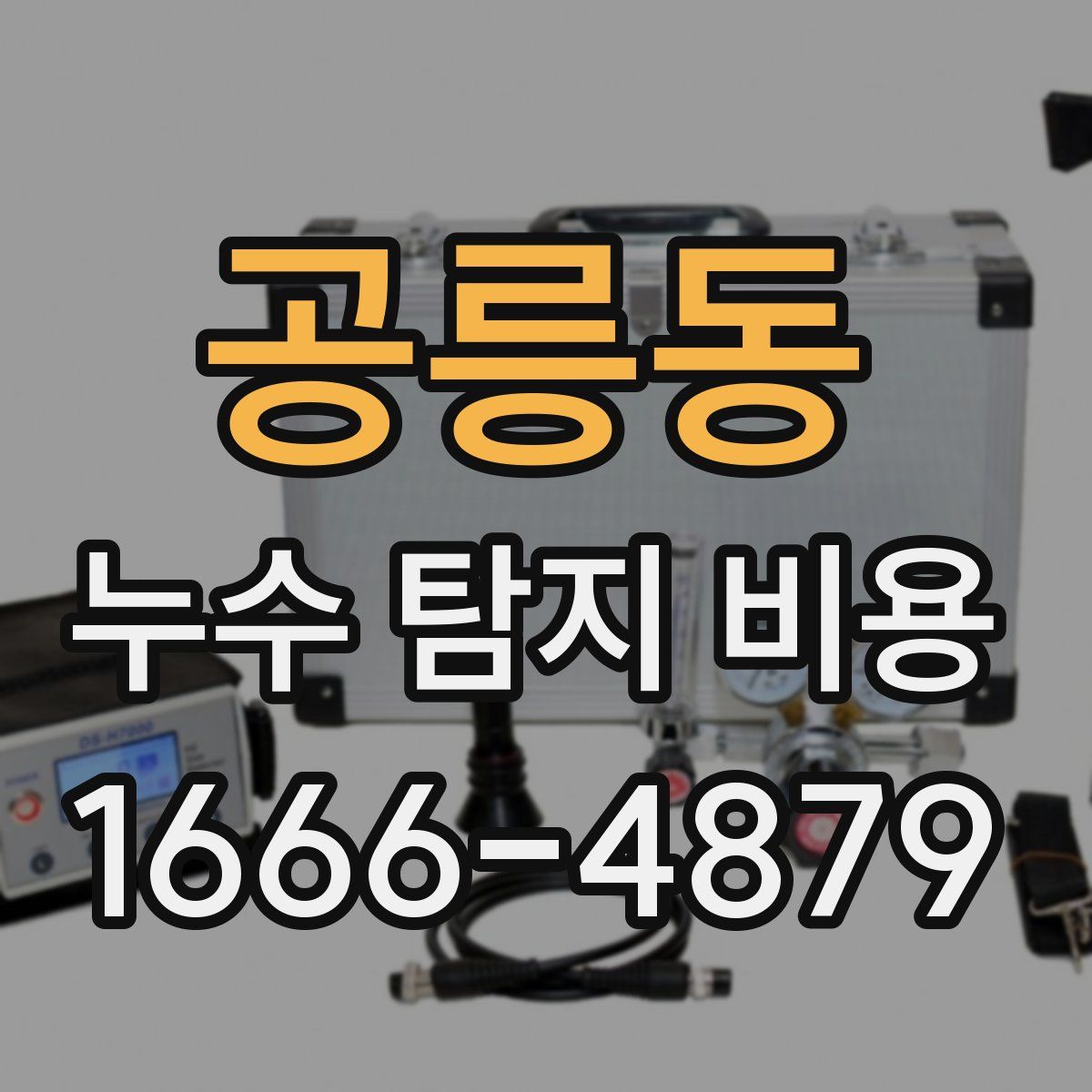 공릉동 누수 탐지 비용