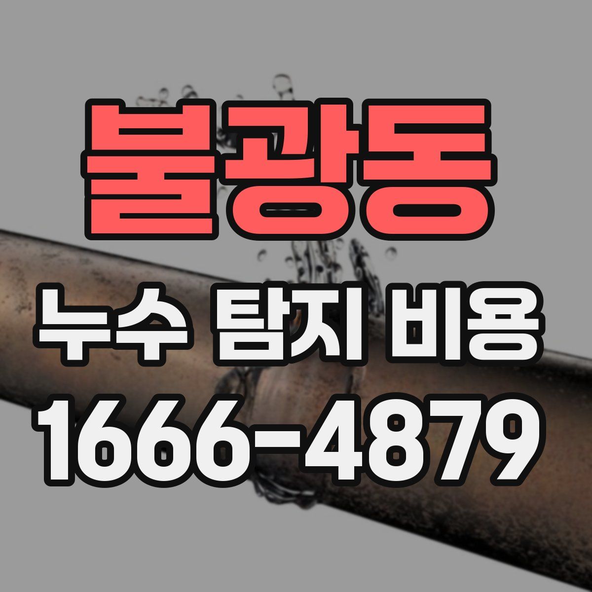 불광동 누수 탐지 비용