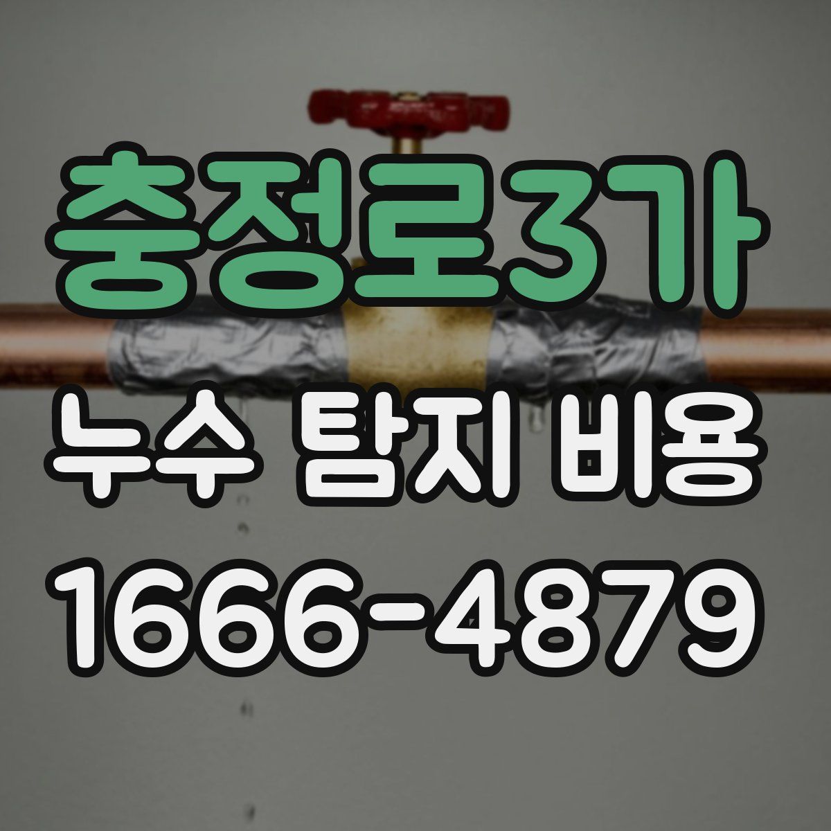 충정로3가 누수 탐지 비용