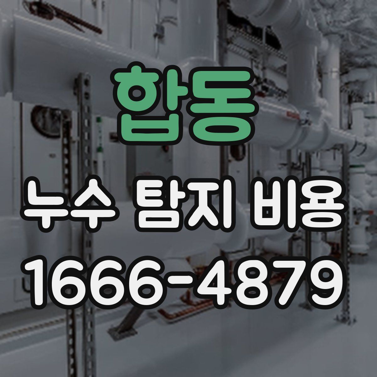 합동 누수 탐지 비용