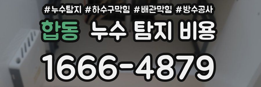 합동 누수 탐지 비용