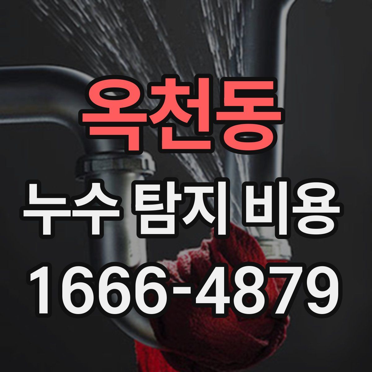옥천동 누수 탐지 비용