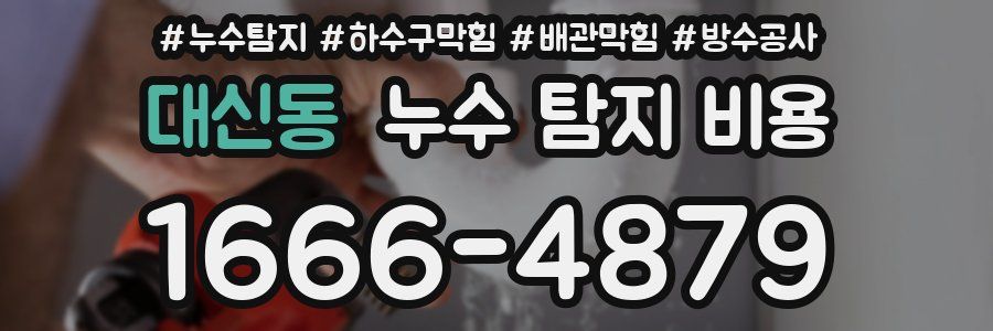 대신동 누수 탐지 비용