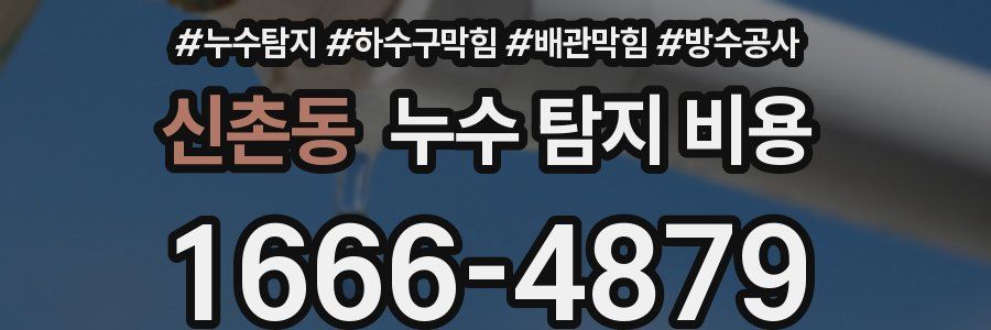 신촌동 누수 탐지 비용