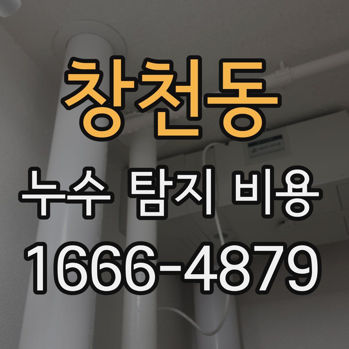 창천동 누수 탐지 비용