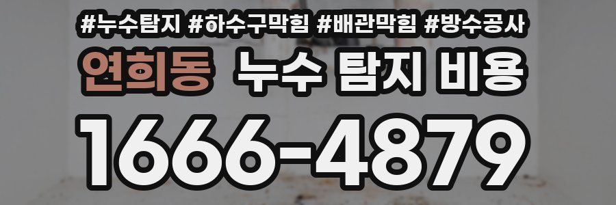 연희동 누수 탐지 비용