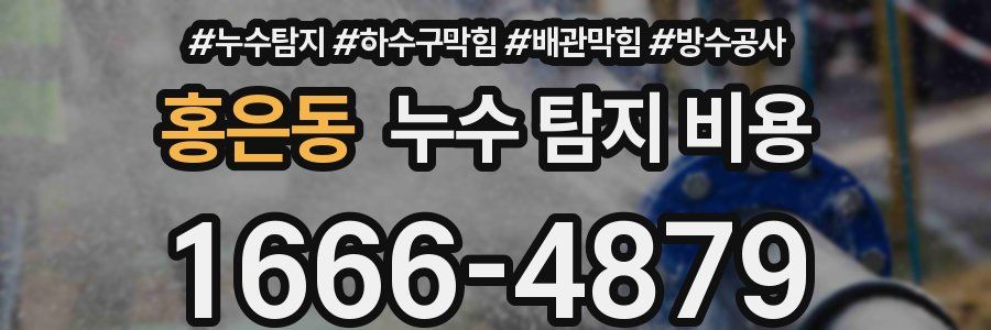 홍은동 누수 탐지 비용