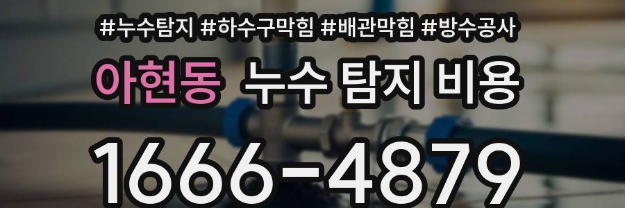 아현동 누수 탐지 비용