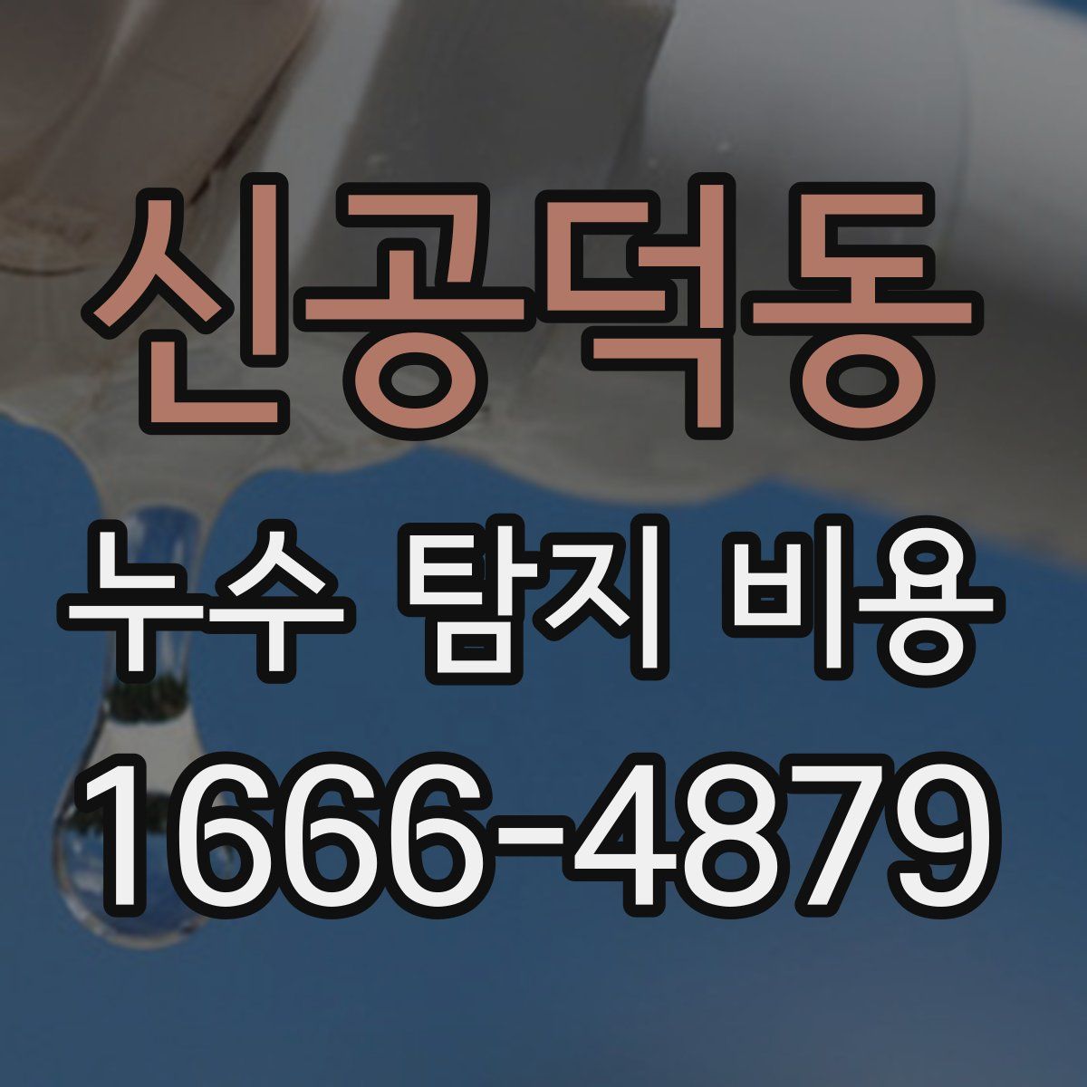 신공덕동 누수 탐지 비용