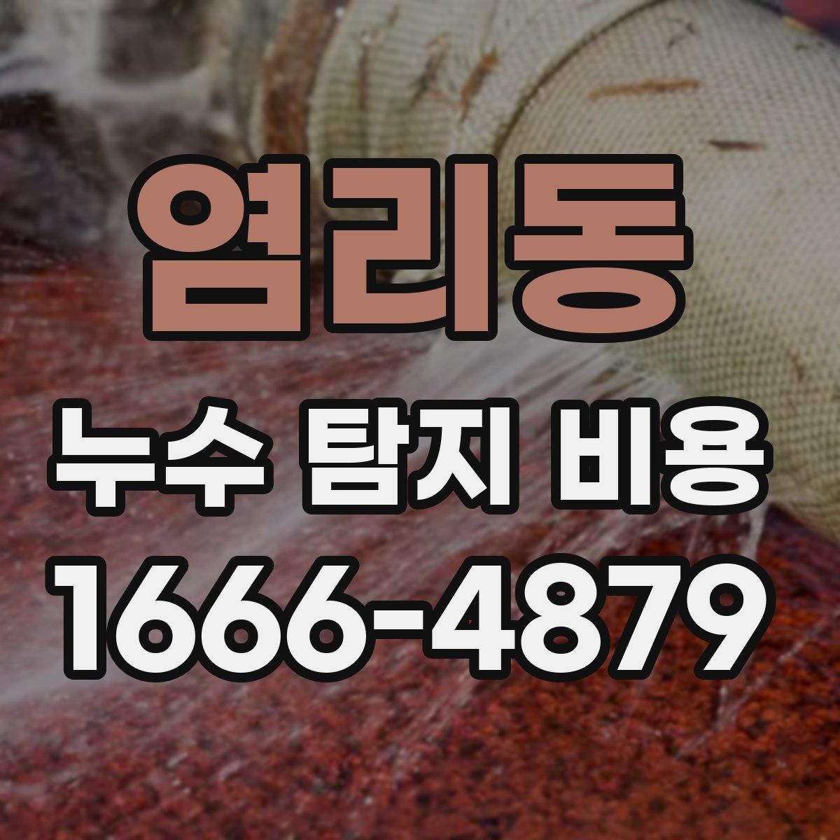 염리동 누수 탐지 비용