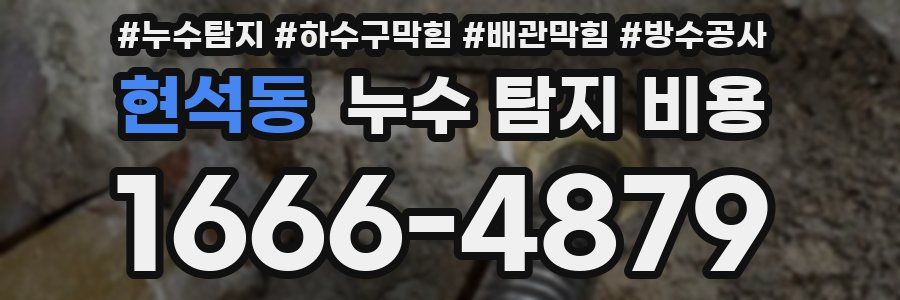 현석동 누수 탐지 비용