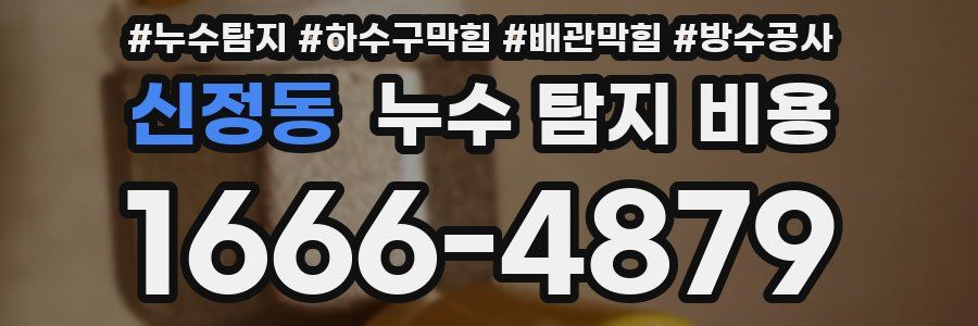 신정동 누수 탐지 비용