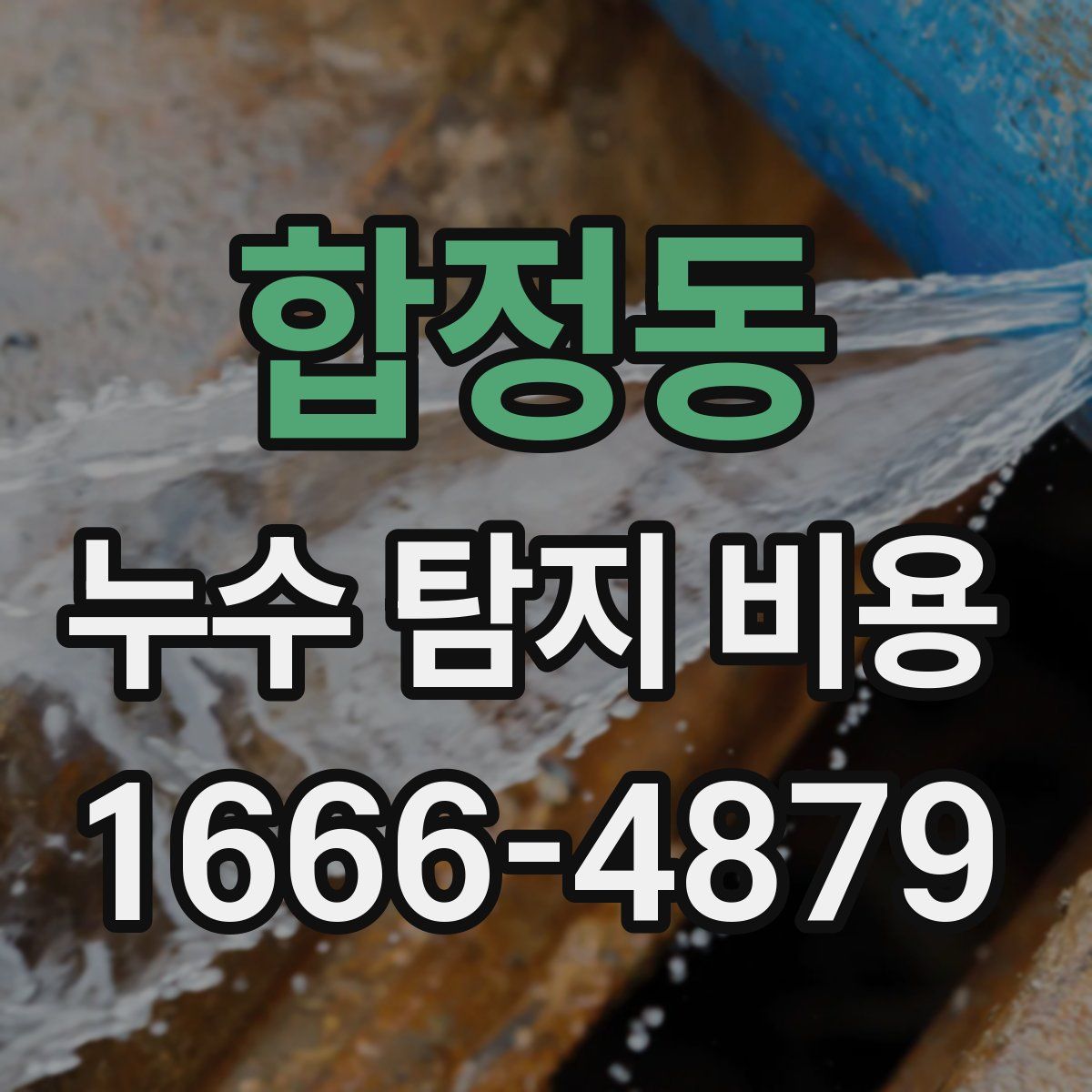 합정동 누수 탐지 비용