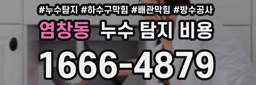 염창동 누수 탐지 비용