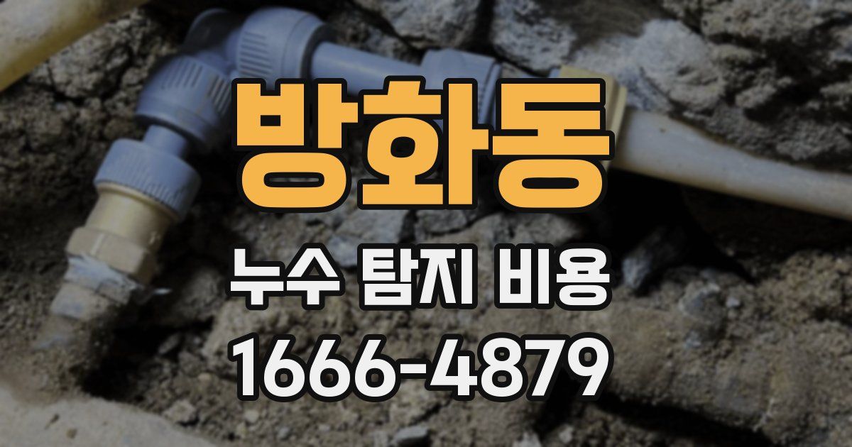 방화동 누수 탐지 비용