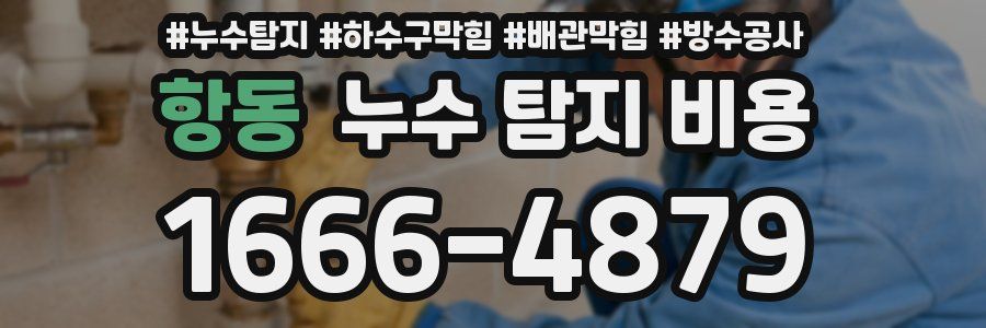 항동 누수 탐지 비용