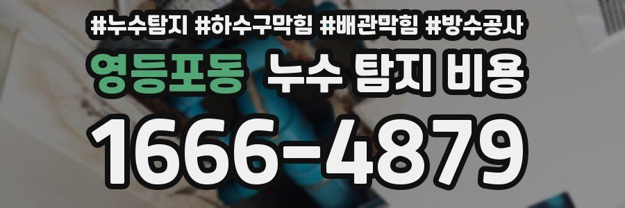 영등포동 누수 탐지 비용