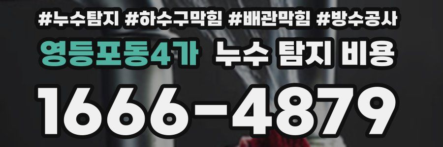 영등포동4가 누수 탐지 비용