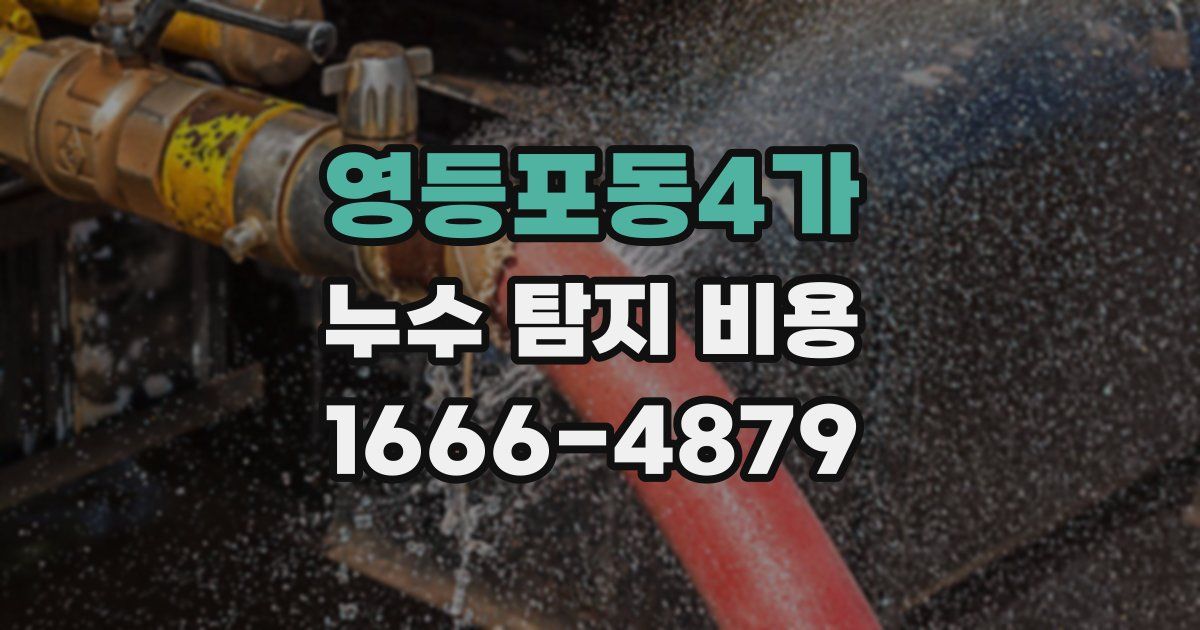 영등포동4가 누수 탐지 비용