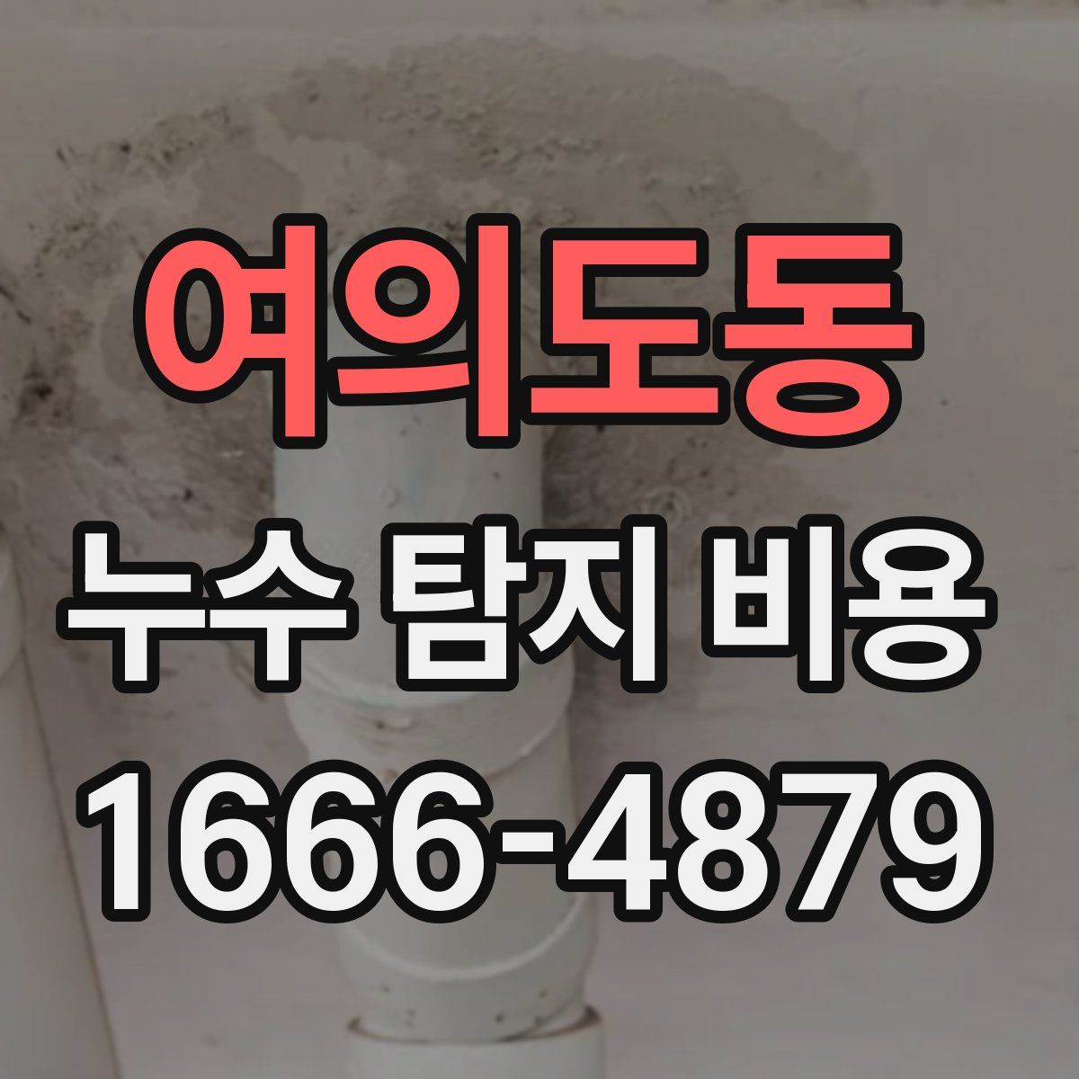 여의도동 누수 탐지 비용