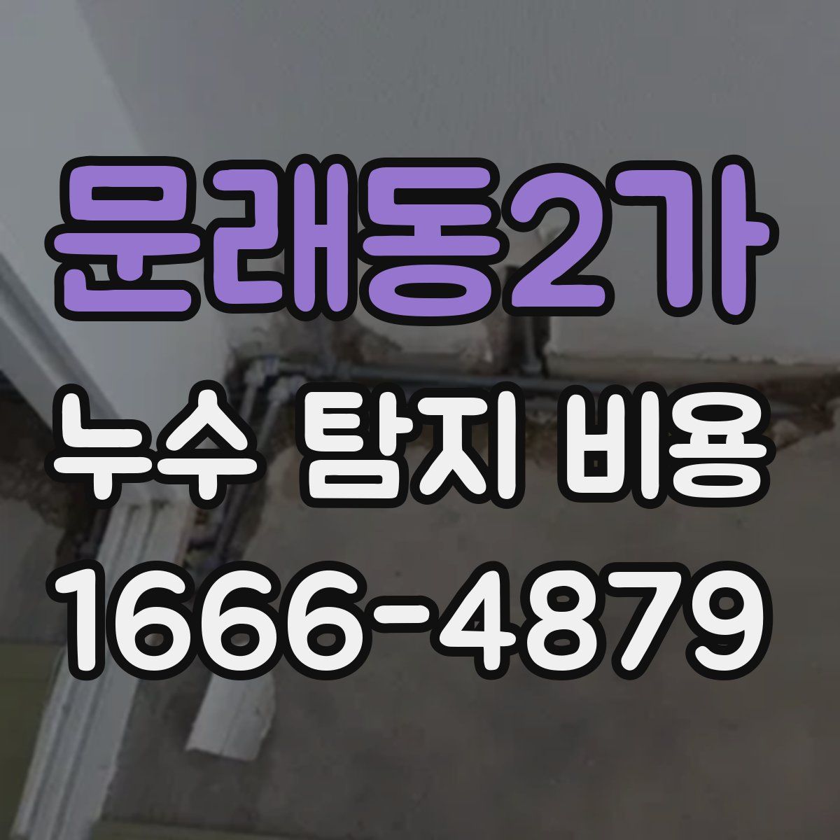 문래동2가 누수 탐지 비용